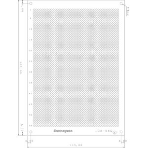 画像: ユニバーサル基板 片面・ガラスコンポジット1.2t・160×115mm